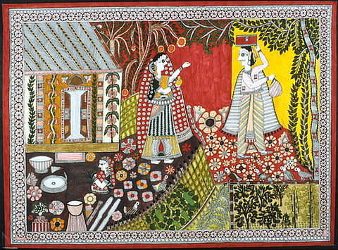 Rani Jha's Painting Husband Leaving